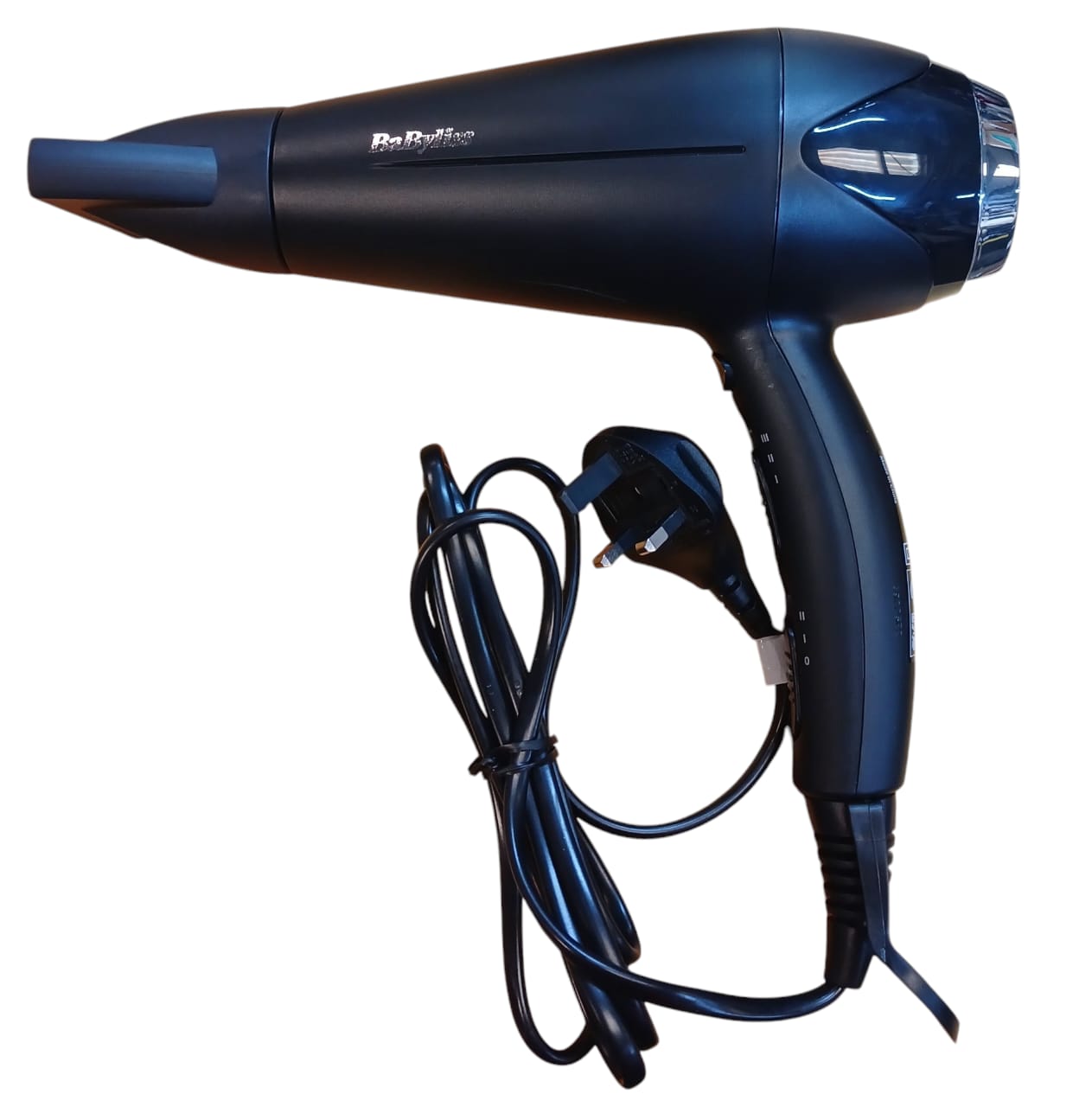 BaByliss Hair Dryer Turbo Smooth 2200, Powerful Dryer With Adjustable Speed Settings, Multiple Heat Settings For Customized Styling, Ionic Technology Reduces Frizz And Enhances Shine, D572DSDE (Black) (Used)