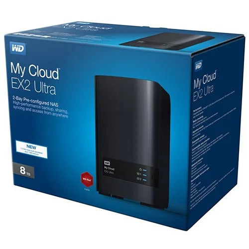 WD My Cloud EX2 Ultra - Black, Diskless 8TB