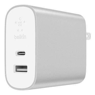 Belkin Boost Charge 27 W USB-C + 12 W USB-A Home Charger (39 W Total) - Multi-Port USB-PD Power Delivery, Supports Apple Fast Charge for iPhone XS, XS Max, XR, X, 8/8 Plus and More Grade-Safqqa Brand NEW Saled (Never Use)