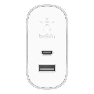 Belkin Boost Charge 27 W USB-C + 12 W USB-A Home Charger (39 W Total) - Multi-Port USB-PD Power Delivery, Supports Apple Fast Charge for iPhone XS, XS Max, XR, X, 8/8 Plus and More Grade-Safqqa Brand NEW Saled (Never Use)