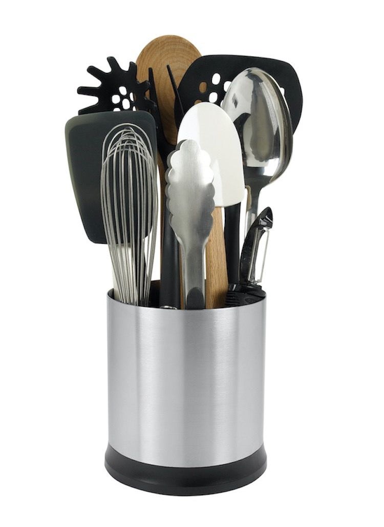 OXO GG STAINLESS STEEL ROTATING UTENSIL HOLDER (DIS)