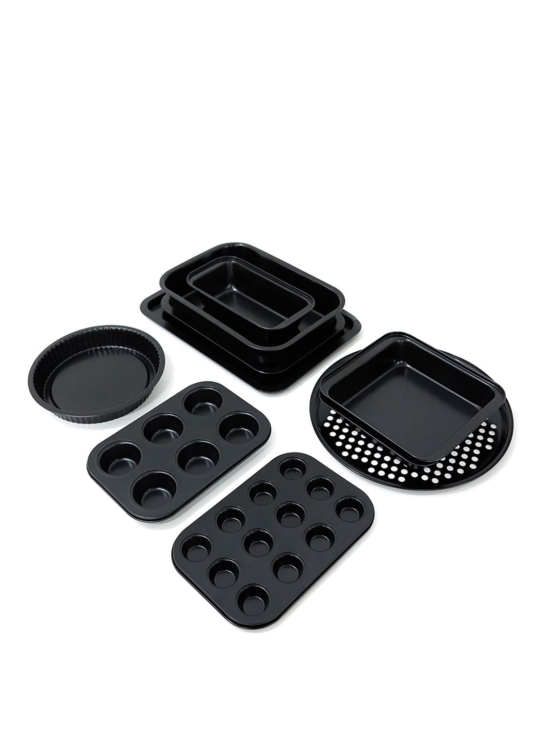 10 Piece Oven Pan Set - Made Of Carbon Steel - Baking Pan - Oven Trays - Cake Tray - Oven Pan - Cake Mold -  10-Piece Set