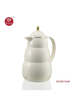 Rose Tea Vacuum Flask Thermos Off White 1 Liter