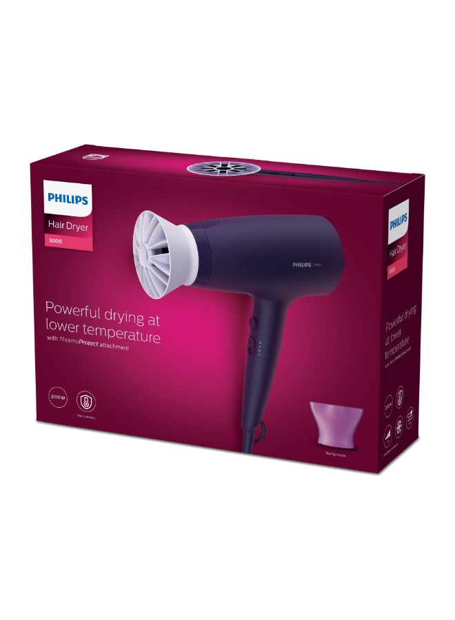 Philips 3000 Series Hair Dryer BHD340/13, 2 Years Warranty