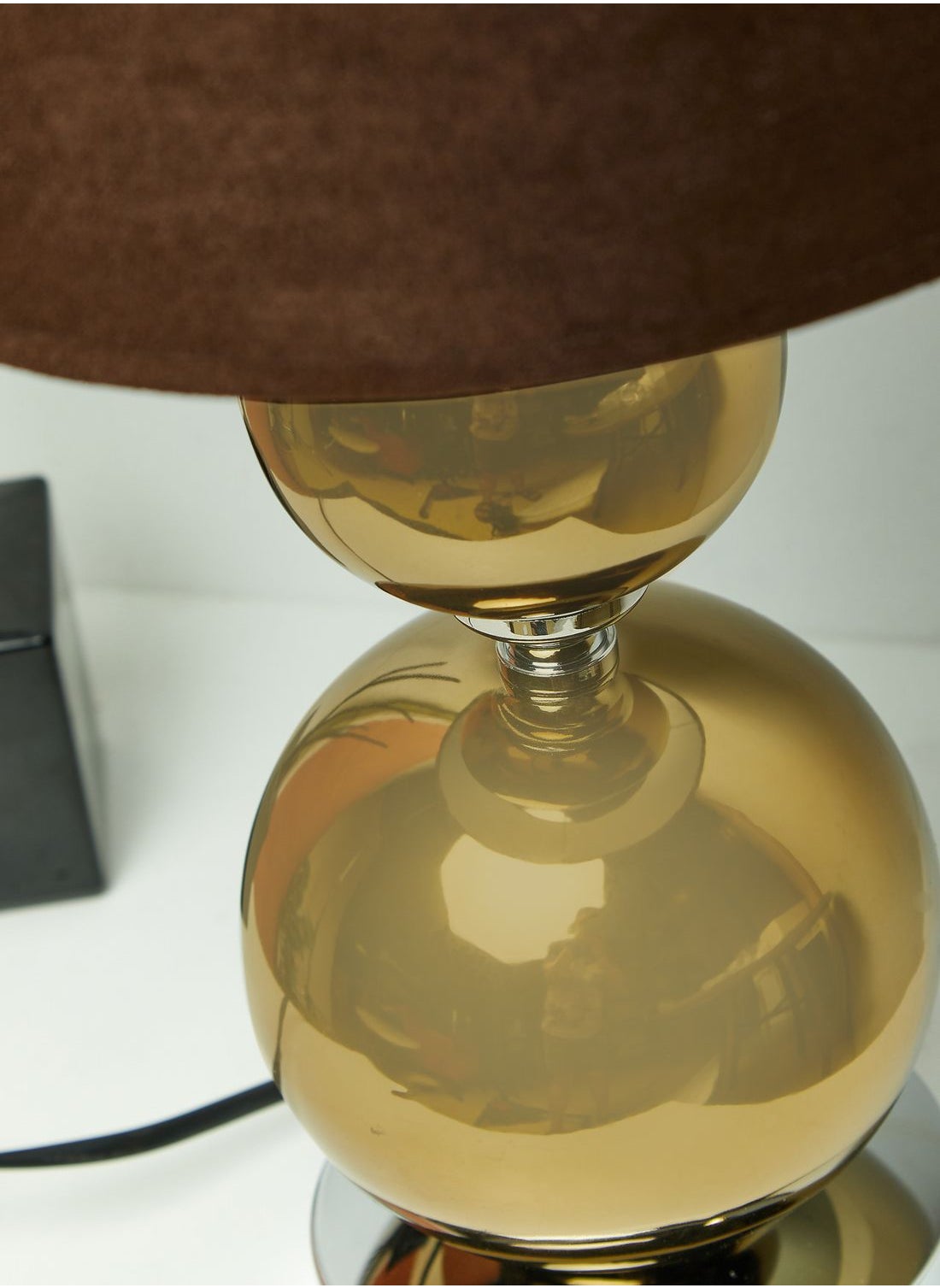 Premier Copper Finish Ceramic Ball Detail Table Lamp