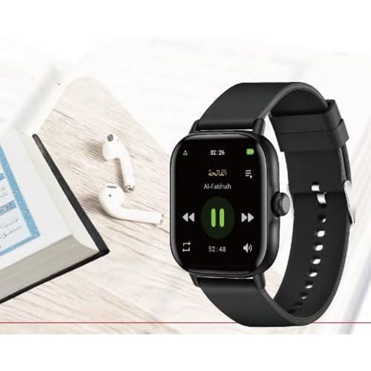 Merlin MW909 Faith sync Quran Smartwatch Black