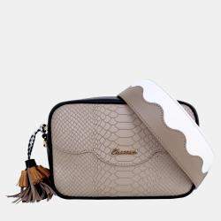 Charriol Stone/Black Leather PALAIS ROYAL Crossbody
