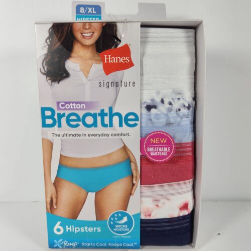 Hanes womens Signature Breathe Cotton Brief 6-Pack Briefs (pack of 6)