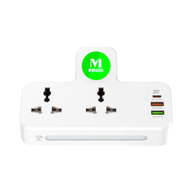 GO Des MS-TC218 2 Power socket, 2 USB, One Type C Port Port Smart Socket