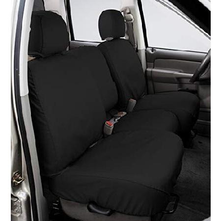 Covercraft SS3439PCCH SeatSaver Front Row Custom Fit Seat Cover for Select Chevrolet Silverado 1500/GMC Sierra 1500 Models - Polycotton (Charcoal)