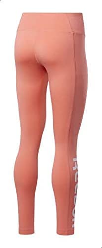 Reebok Legging femme Linear Logo, Twisted Coral, L