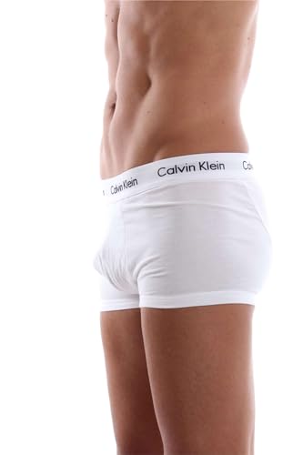 Calvin Klein Men's 3P Low Rise Trunks (pack of 3) , WHITE , XS