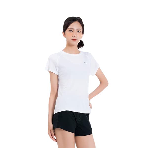 ANTA SS TEE For WOMEN, PURE WHITE, XL, PURE WHITE, XL