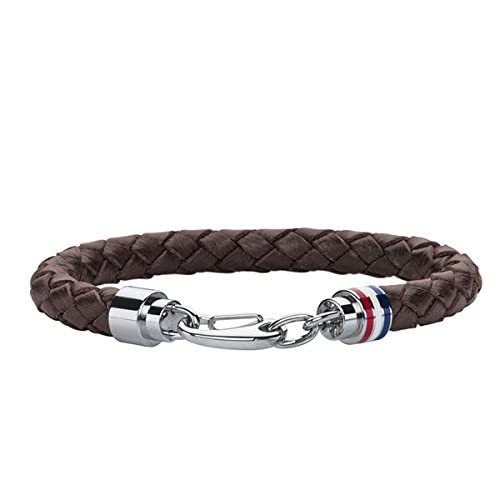 Tommy Hilfiger Leather And Stainless Steel Wrap Bracelet  Tommy Hilfiger   