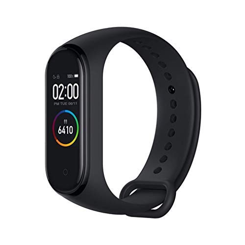 Xiaomi Mi Band 4 Fitness Tracker, Newest 0.95" Color AMOLED Display Bluetooth 5.0 Smart Bracelet Heart Rate Monitor 50M Waterproof Bracelet with 135mAh Battery up to 20 Days Activity Tracker (Black)