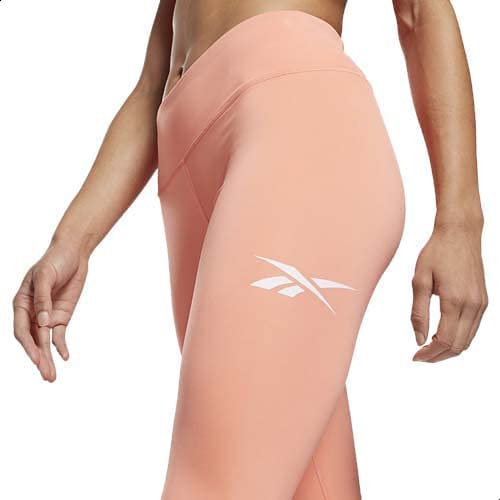 Reebok Legging femme Linear Logo, Twisted Coral, L