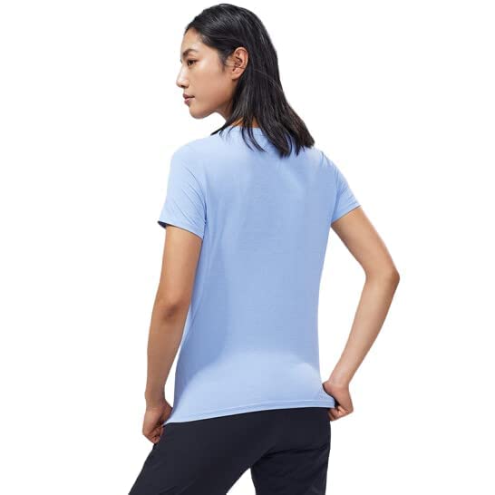 ANTA SS TEE For WOMEN, LVNDR BLU HTHR GRY, L, LVNDR BLU HTHR GRY, L