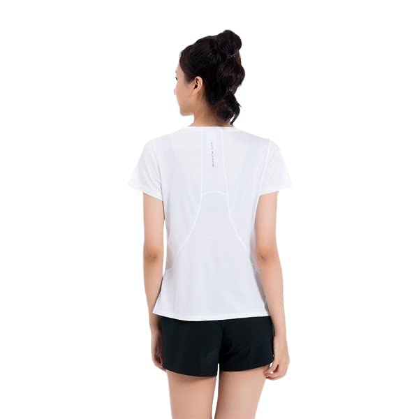 ANTA SS TEE For WOMEN, PURE WHITE, XL, PURE WHITE, XL