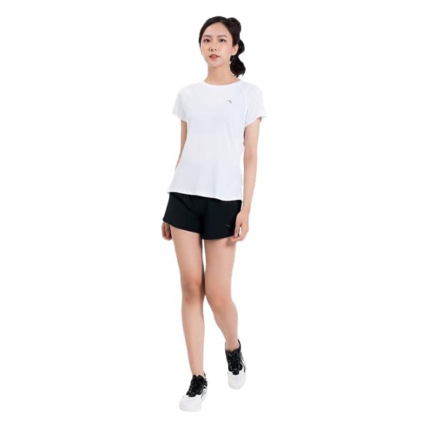 ANTA SS TEE For WOMEN, PURE WHITE, XL, PURE WHITE, XL