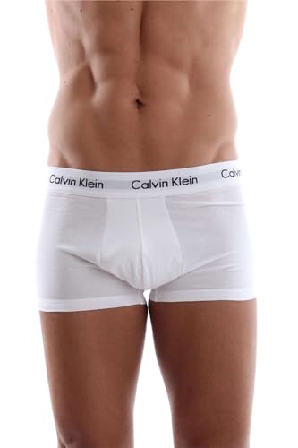 Calvin Klein Men's 3P Low Rise Trunks (pack of 3) , WHITE , XS