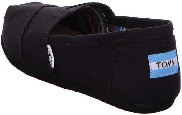 TOMS Baby Boys' Brushed Denim Youth Aliso Vulcanized Espadrilles, Black  TOMS   