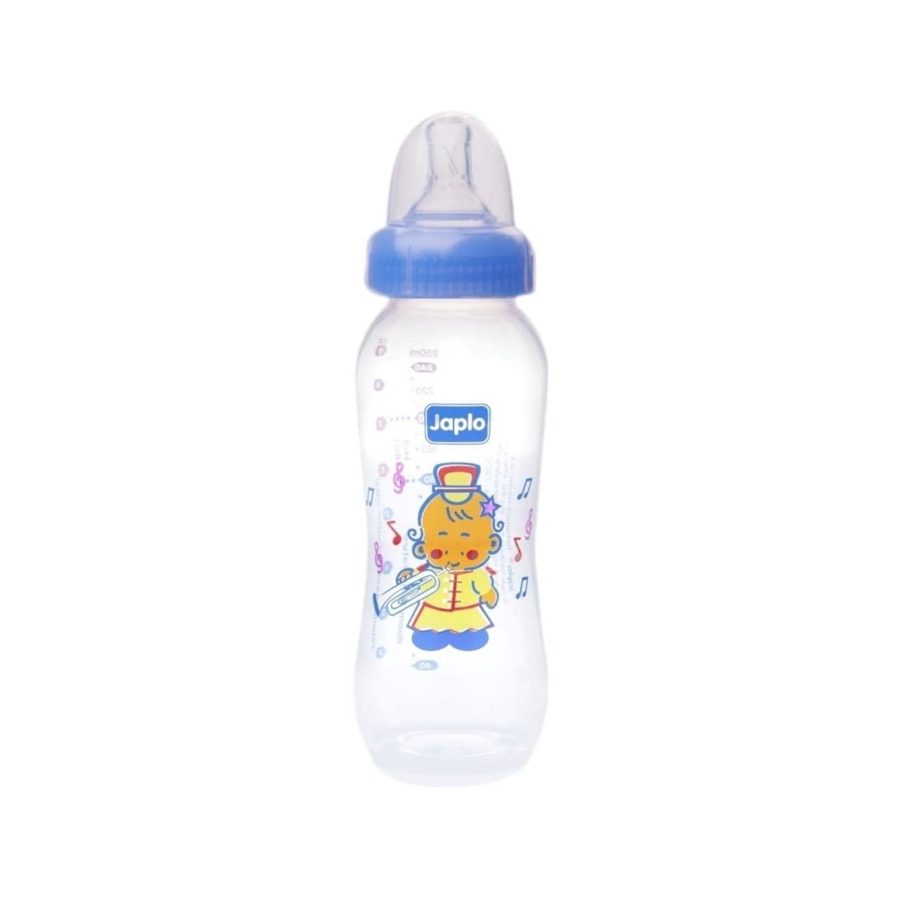 Japlo Streamline baby feeding Bottle with Anti-colic nipple & Lukewarm water mixer size 250 ml - blue colour(card)