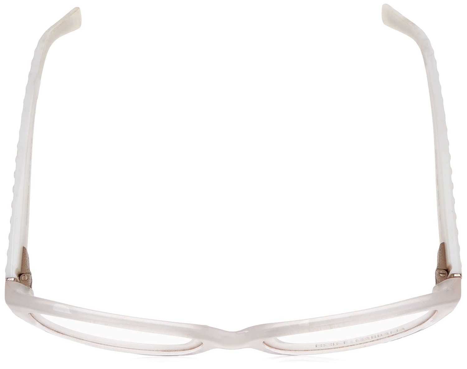 Dolce & Gabbana Patterned Temples Side-Logo Rectangular Shape Optical Frame for Women - White