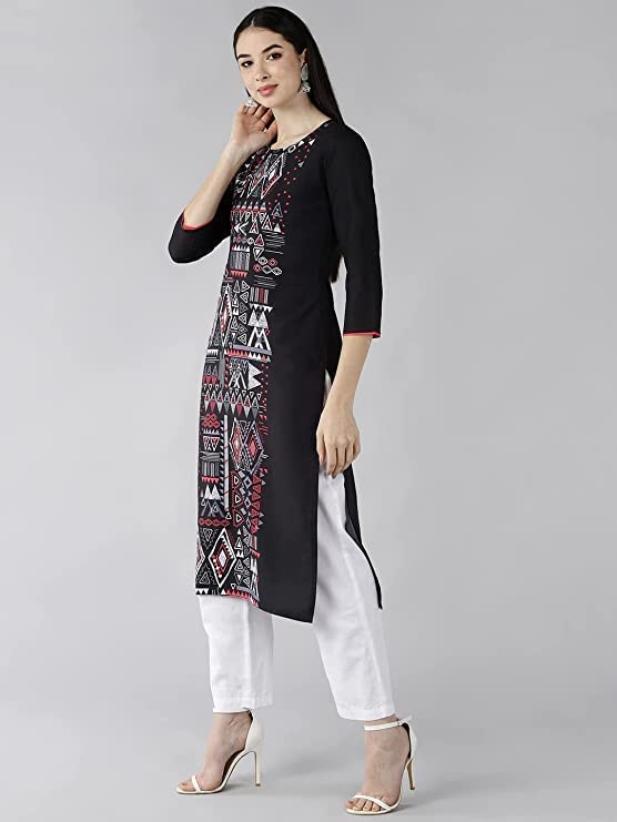 Vaamsi Women's VPK1619A Crepe A-Line Kurta