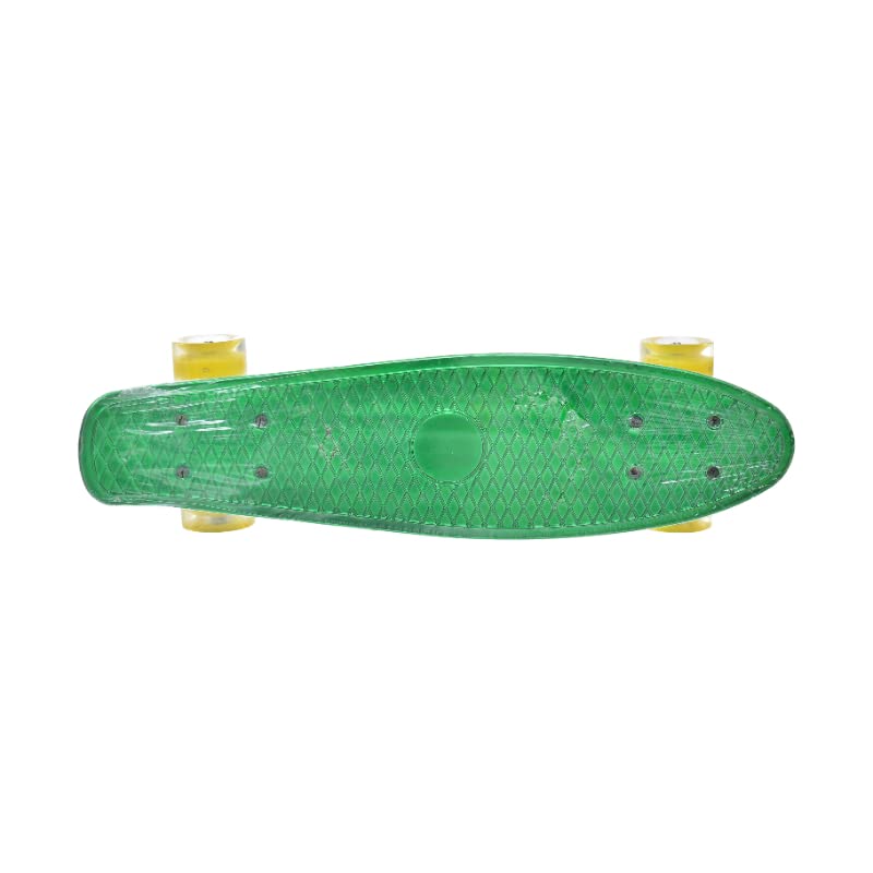 A01-438 skateboard with colorful led light up wheels for unisex children - multi color