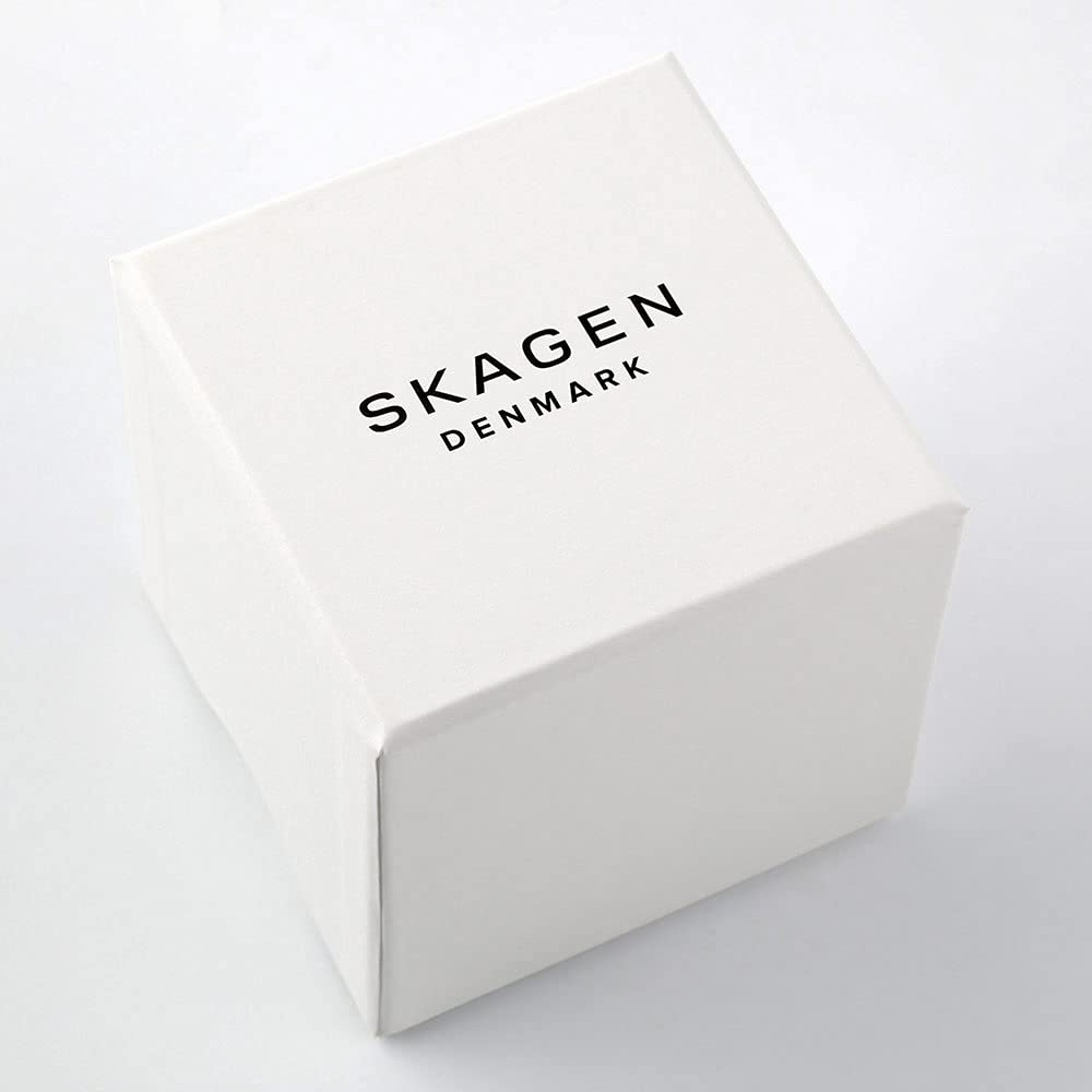 Skagen Signatur Men's White Dial Leather Analog Watch - Skw6374