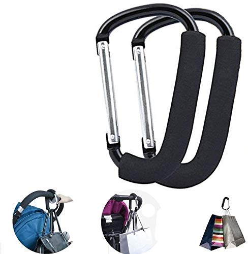 Stroller Shopping Bag Hook - Aluminum Carabiner