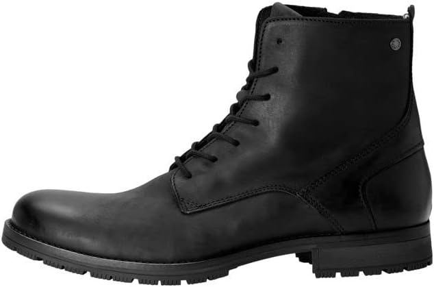 Jack & Jones Orca Leather Anthracite mens Chukka Boots