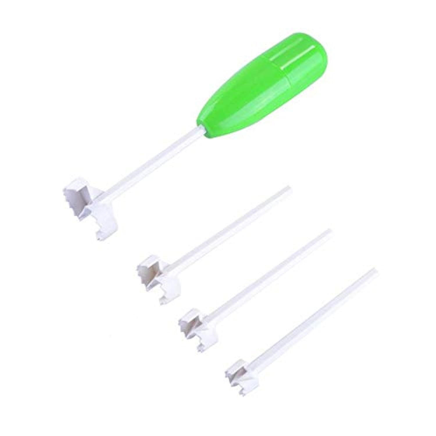 4pcs Replaceable Head Vegetable Spiral Cutter Vege Drill Spiralizer Digging Device Corer Device Corer For Stuffed Vegetables