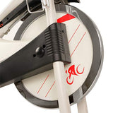 Sunny Health & Fitness Unisex Adult SF-B1509 Belt Drive Premium Indoor Cycling Bike - White,