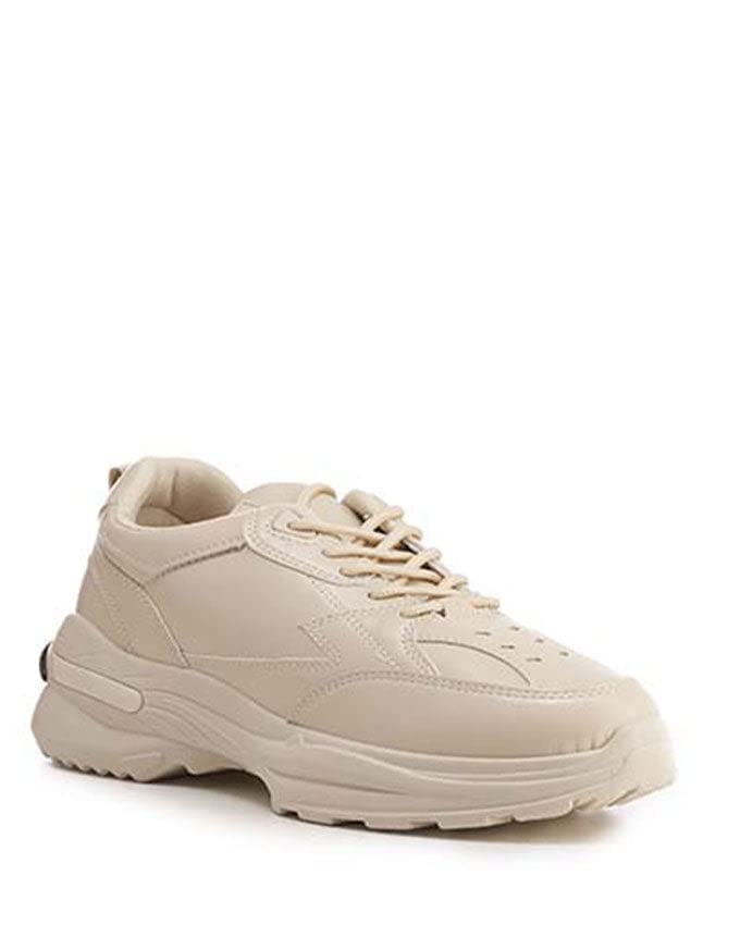 Dejavu Womens PMA-DVTT-002 Fashion Sneaker Shoes, Color Beige, Size