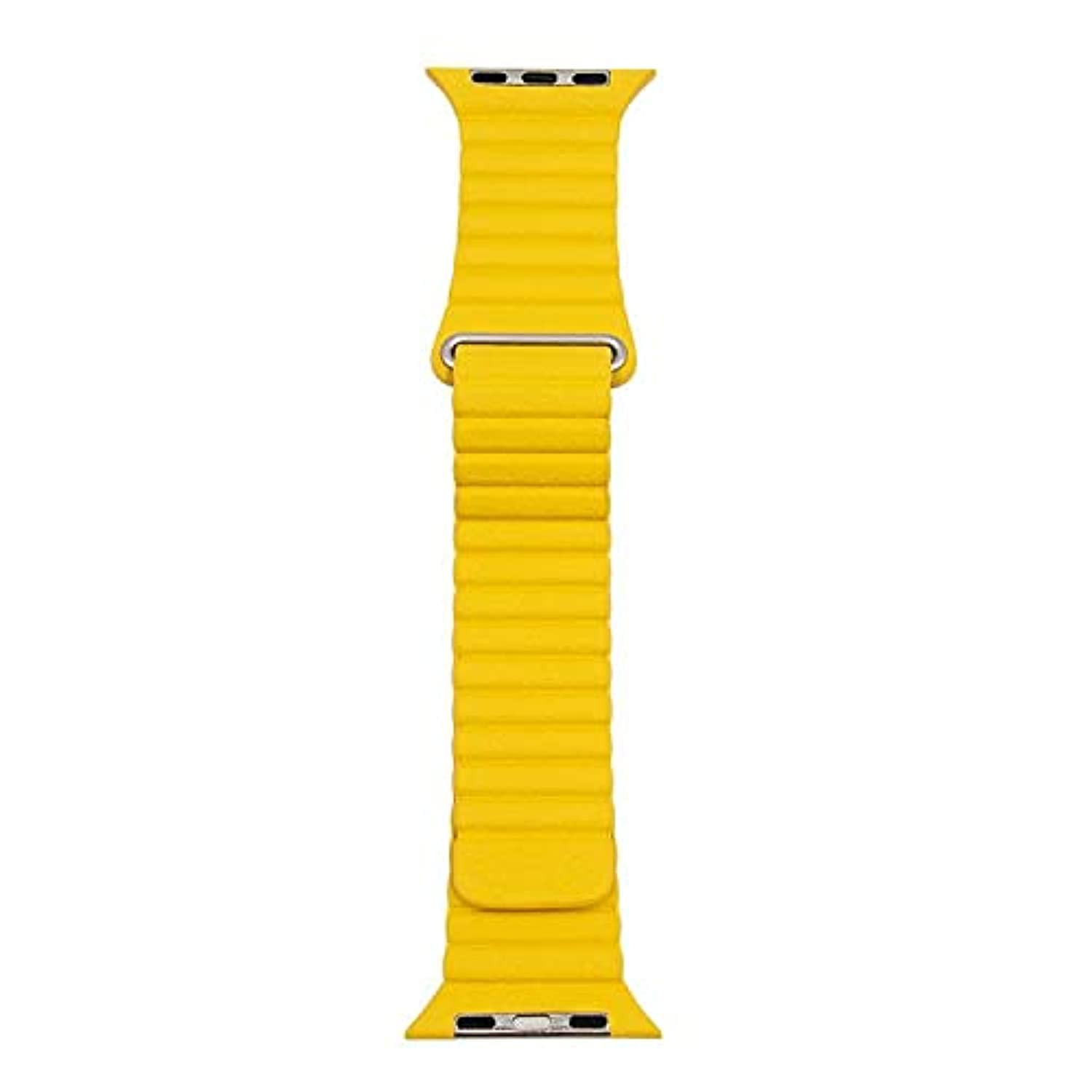 iGuard by Porodo Leather Watch Band for Apple Watch 44mm / 42mm - Yellow