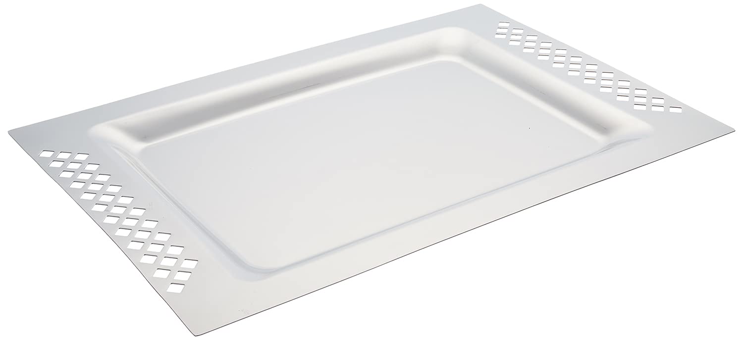 Image group g418 style rectangular stainless steel serving tray, 34-45 cm - silver