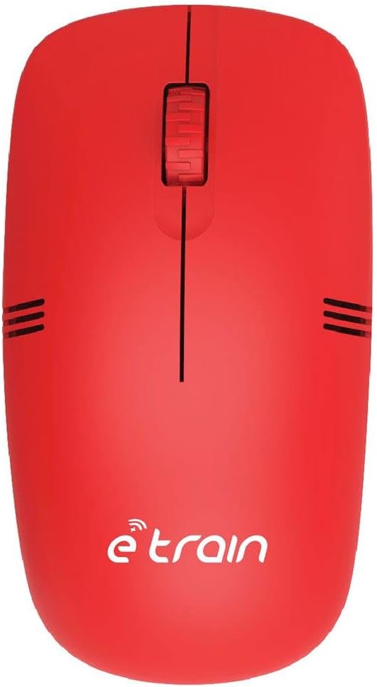 E-train (MO10R) Wireless Optical Mouse 1200DPI - Red