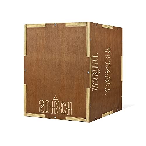 Yes4All 3 in 1 Non-Slip Wooden Plyo Box, Plyometric Box for Home Gym and Outdoor Workout  ‎Yes4All   