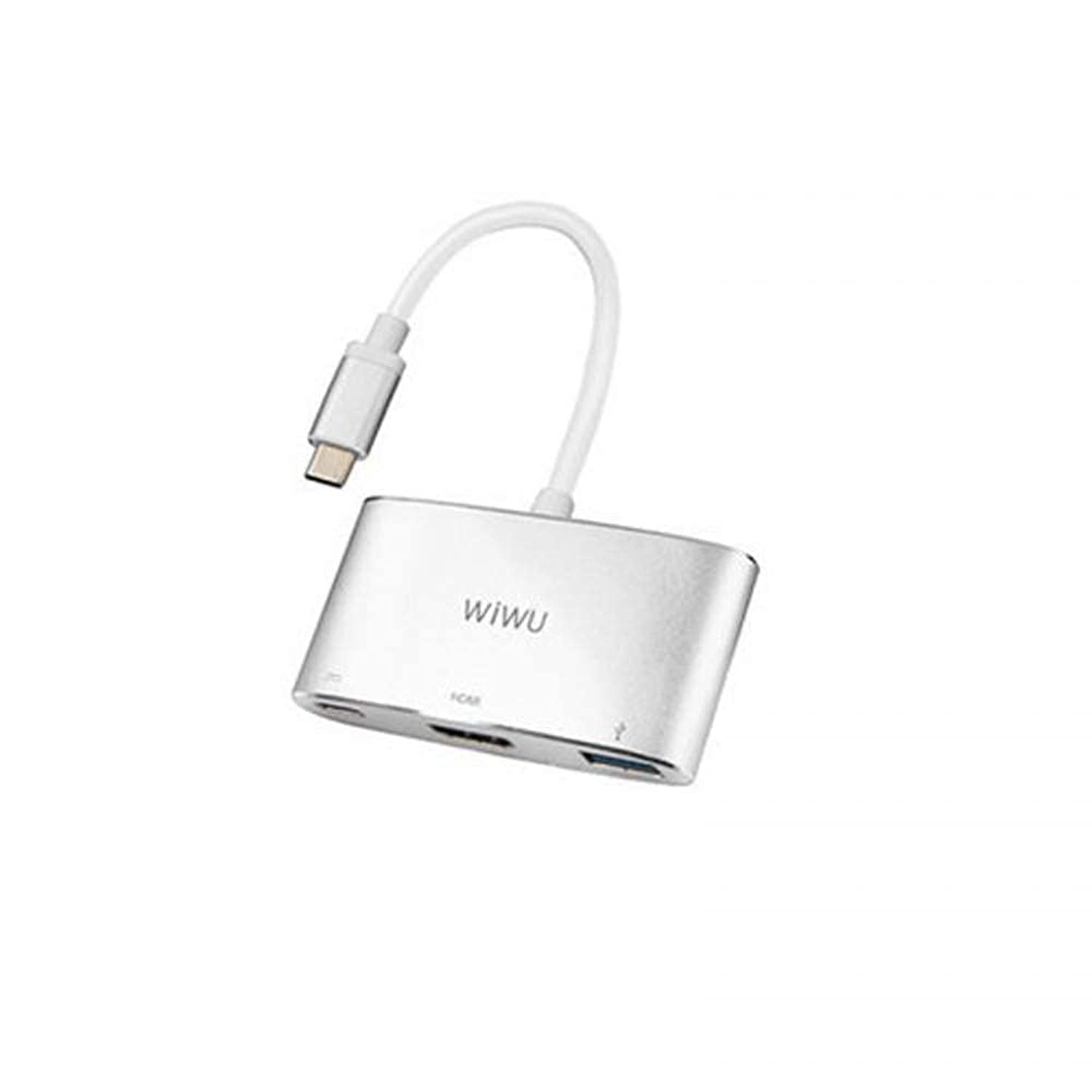 WIWU Alpha 3 In 1 USB-C Hub C2H, Gray  ‎WiWU   