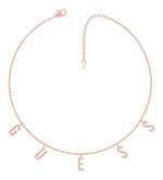 Guess UBN20002 Stainless Steel Embellished Letters Necklace