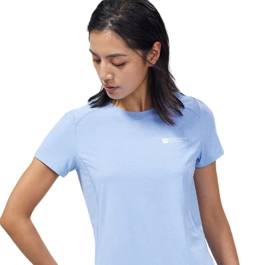 ANTA SS TEE For WOMEN, LVNDR BLU HTHR GRY, L, LVNDR BLU HTHR GRY, L