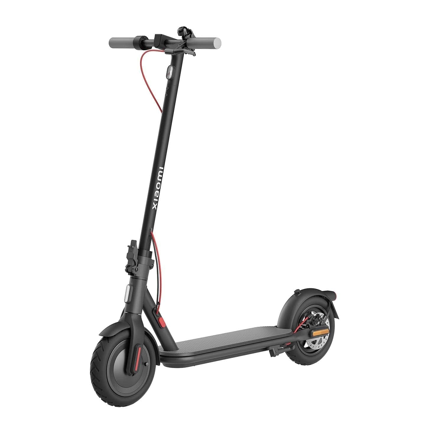 Xiaomi Electric Scooter 4 Black with Dual Brake System up 20 Km/H Maximum Speed | 35km Travel Distance | Pneumatic 10 Inch Tire 2023 Model, 1143X1170mm