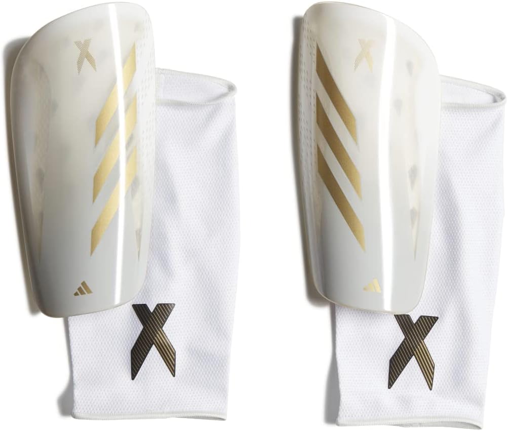 adidas X SG LGE WHITE/GRETWO/GOLDMT FOOTBALL/SOCCER SHIN GUARD HF9729 for Unisex white size M