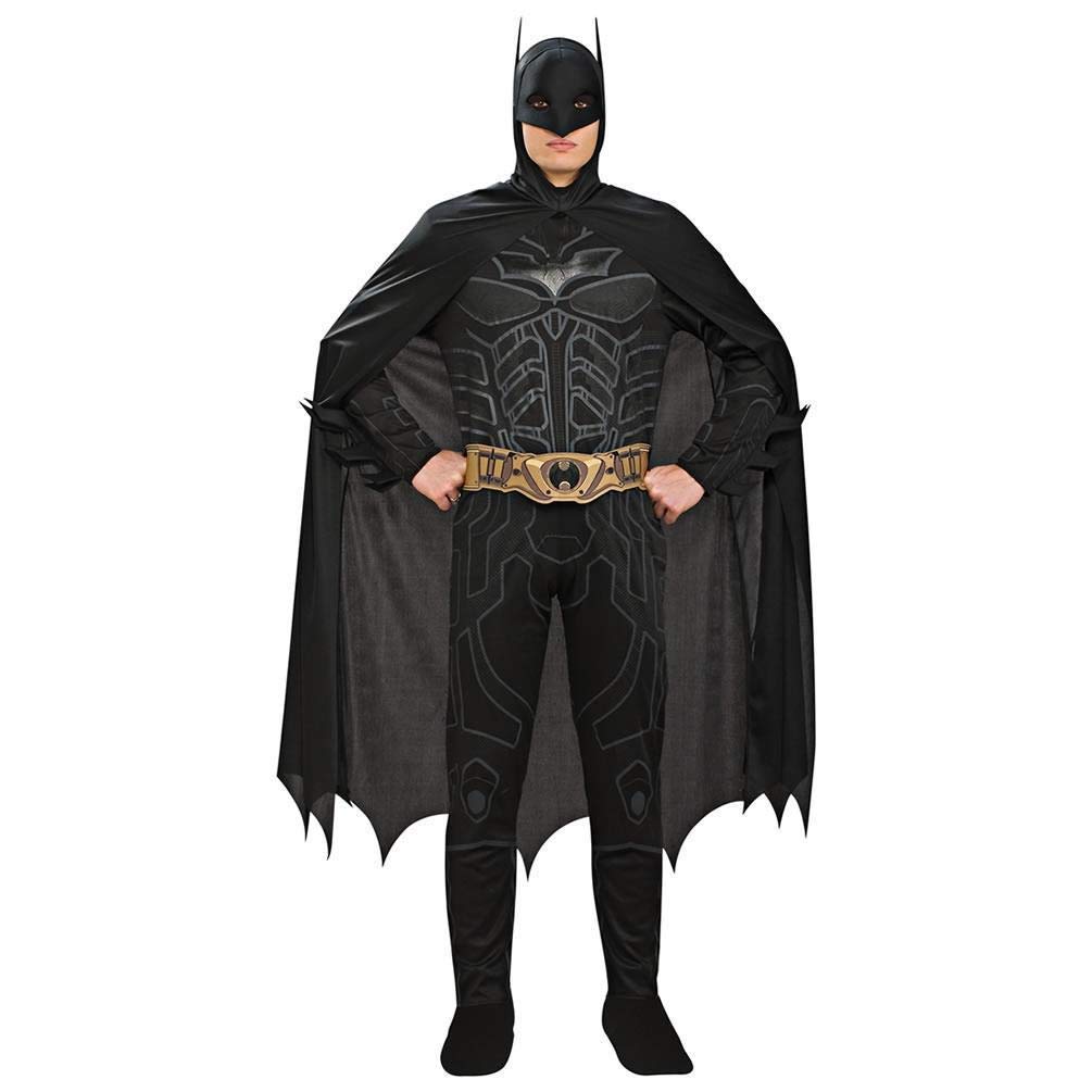 Rubie's Batman: The Dark Knight Trilogy Adult Batman Costume, Black, One size