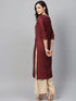 Vaamsi Women's VPK1651 Polyester Crepe A-Line Kurta