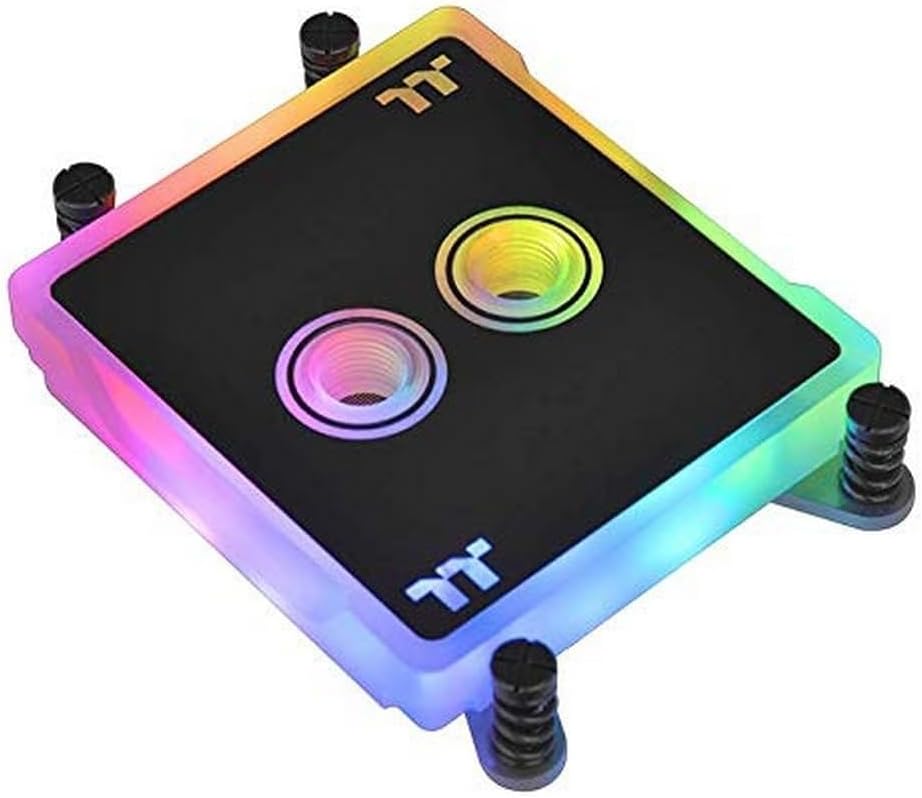 Thermaltake Pacific W6 16.8 Million Color RGB Alexa Razer Chroma Syncable Amd Ryzen Threadripper Tr4 Full Coverage Cpu Water Block Cl-W225-Cu00Sw-A  ‎Thermaltake   