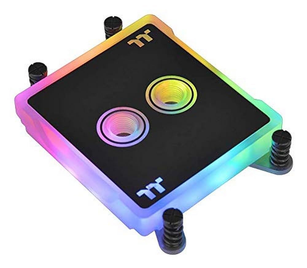 Thermaltake Pacific W6 16.8 Million Color RGB Alexa Razer Chroma Syncable Amd Ryzen Threadripper Tr4 Full Coverage Cpu Water Block Cl-W225-Cu00Sw-A  ‎Thermaltake   