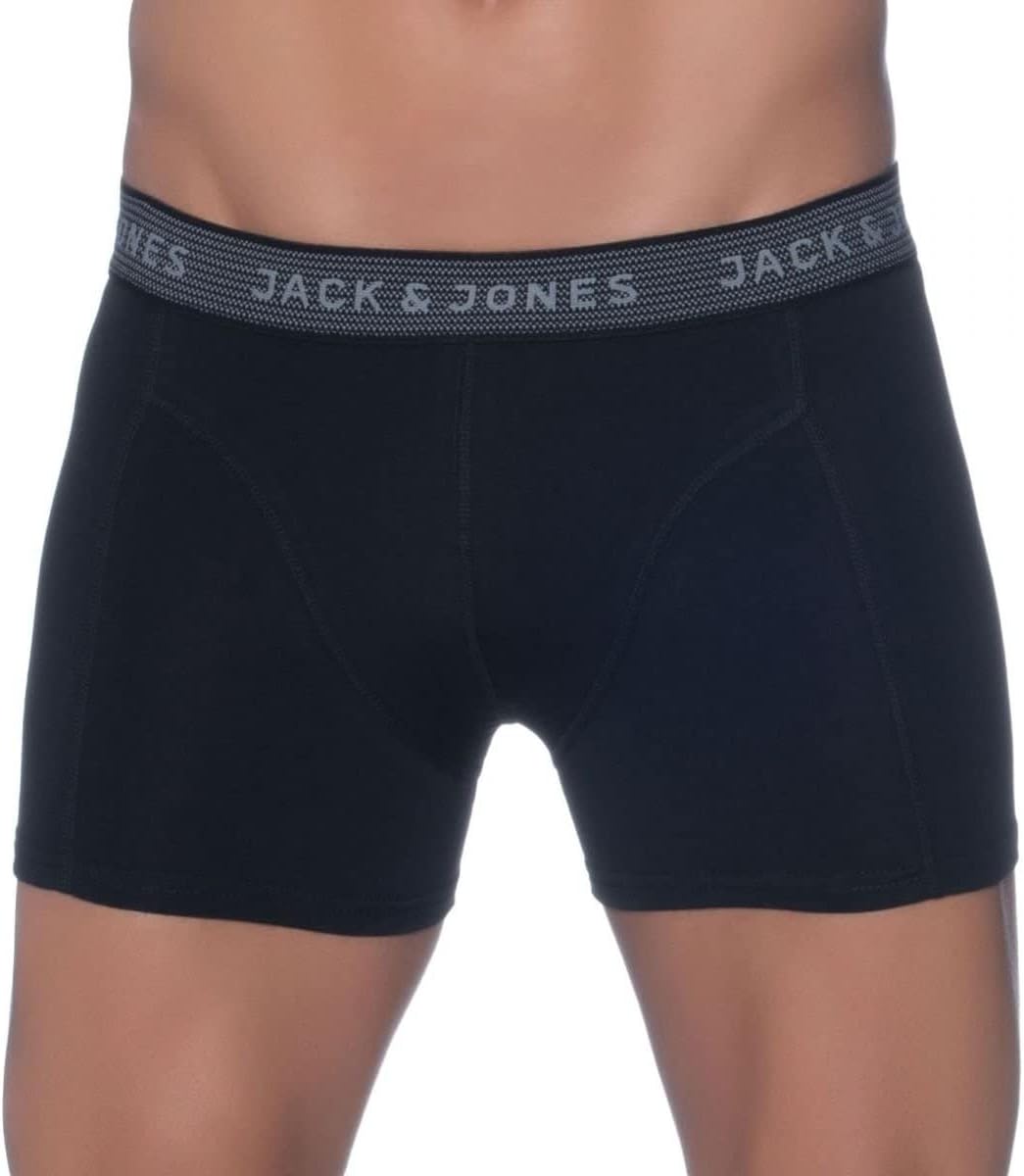 Jack & Jones Men's Jacwaistband Trunks 3 Pack Noos Trunks.V.XXL