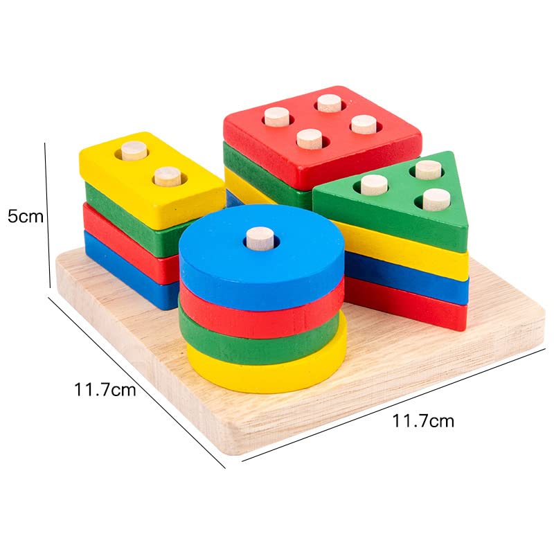 YelaJoy Wooden Stacking Montessori Toys